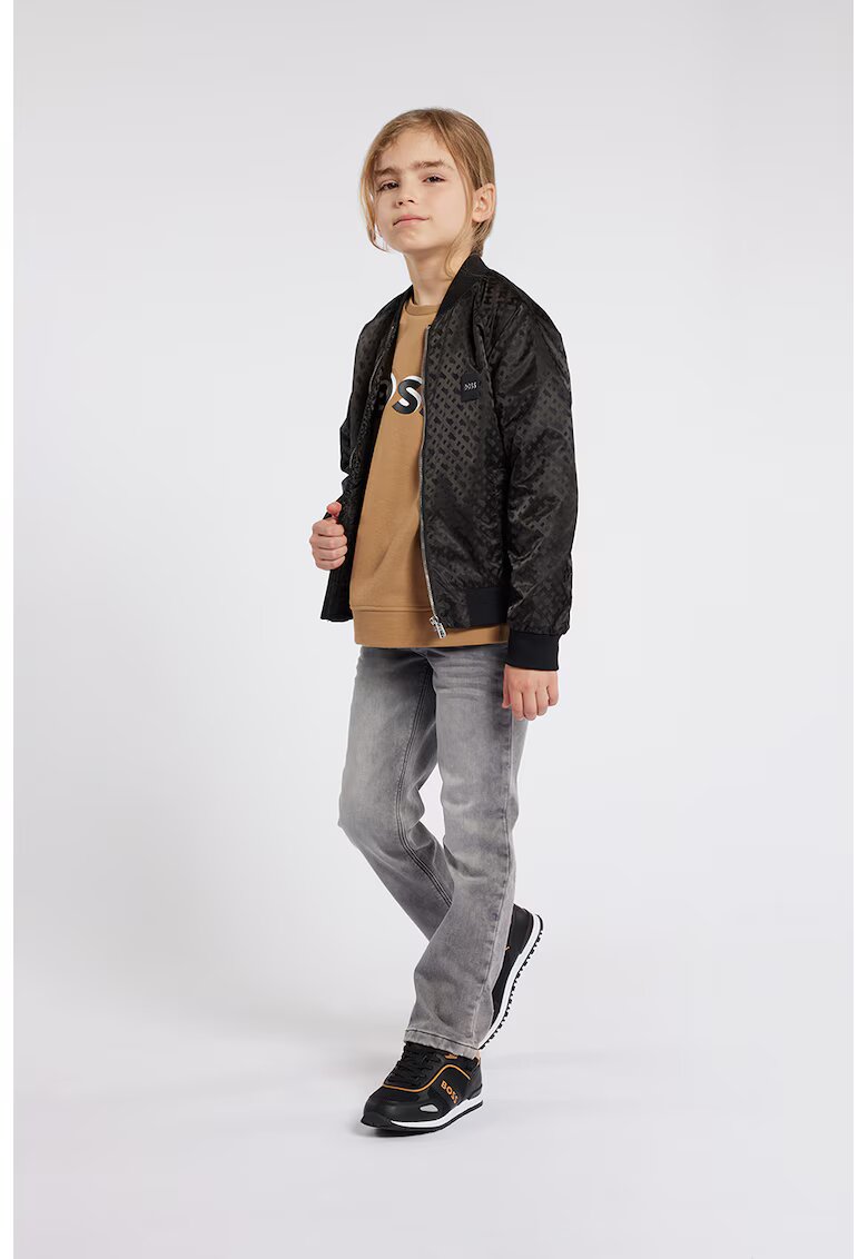 BOSS Kidswear Дънки със захабен ефект