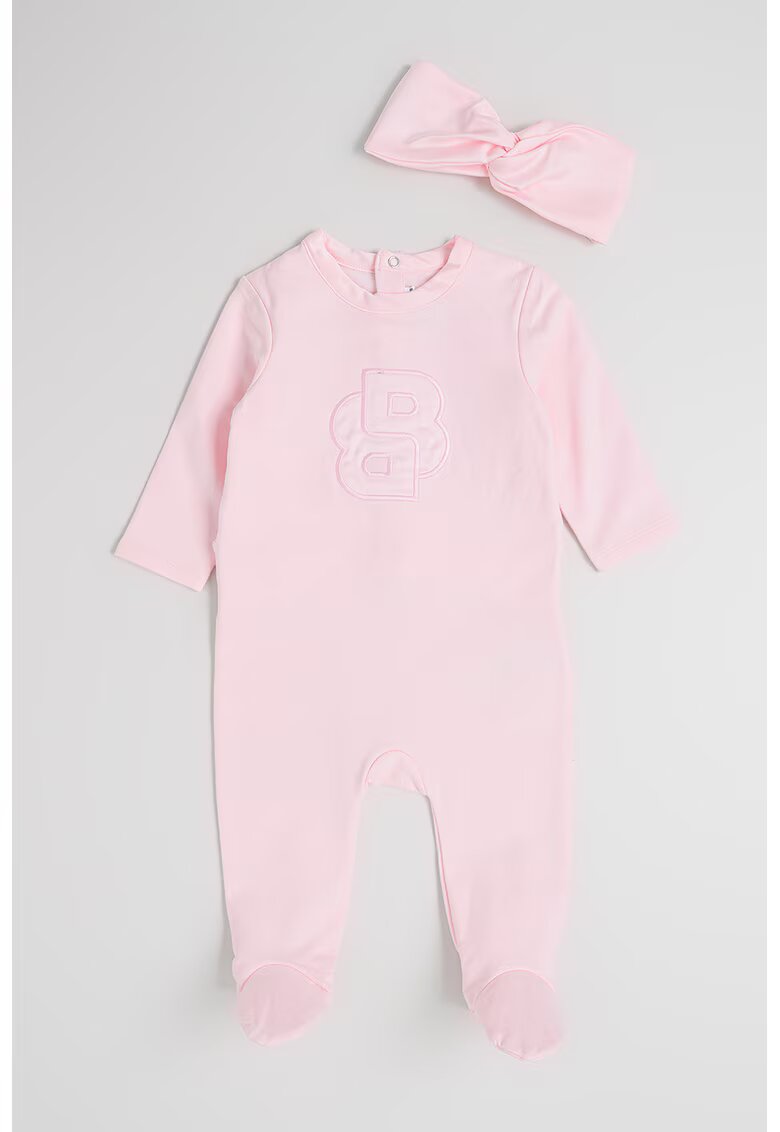 BOSS Kidswear Гащеризон тип ританки с лента за глава с панделка - 2 части
