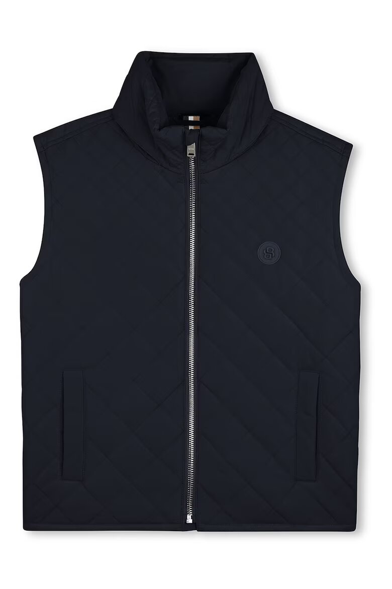 BOSS Kidswear Капитониран елек с цип Ултрамарин синьо