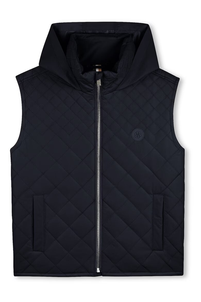 BOSS Kidswear Капитониран елек с цип Ултрамарин синьо