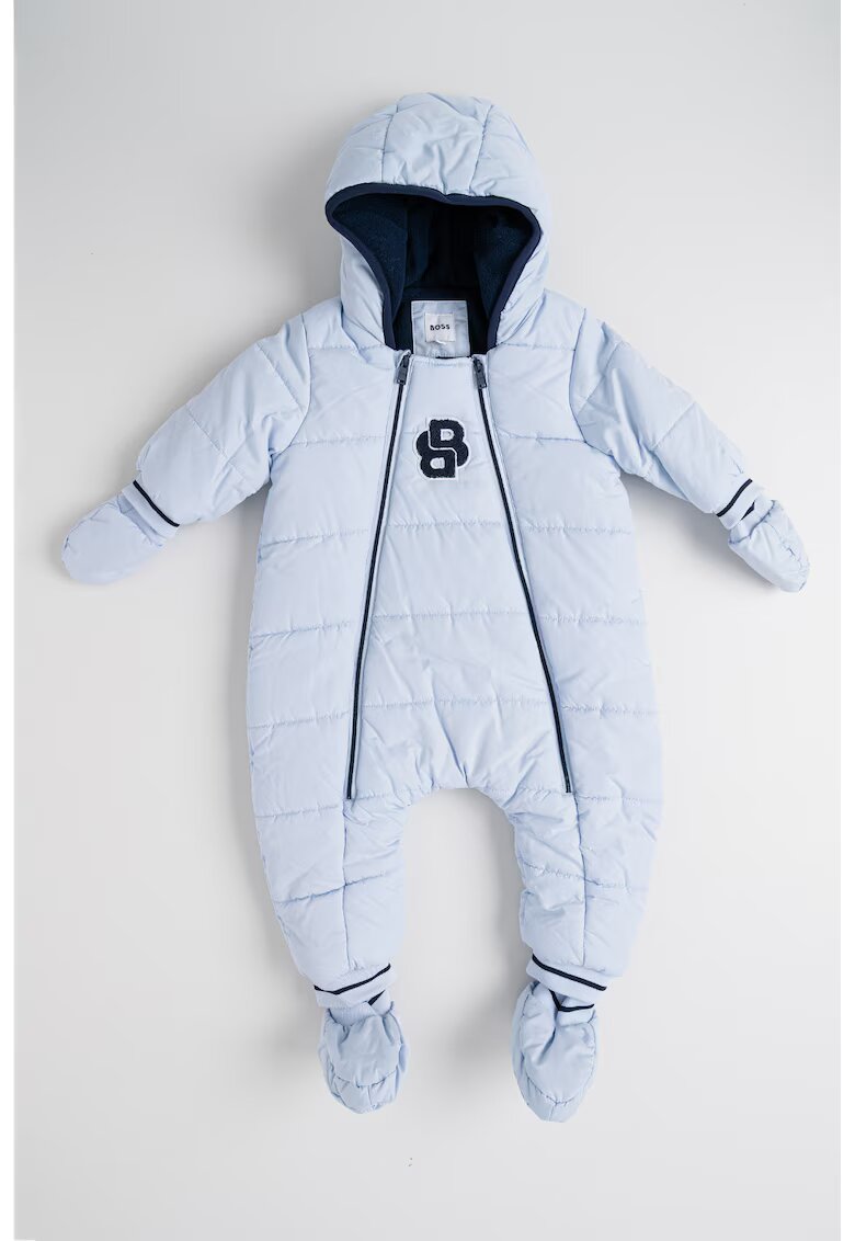 BOSS Kidswear Капитониран гащеризон с цип