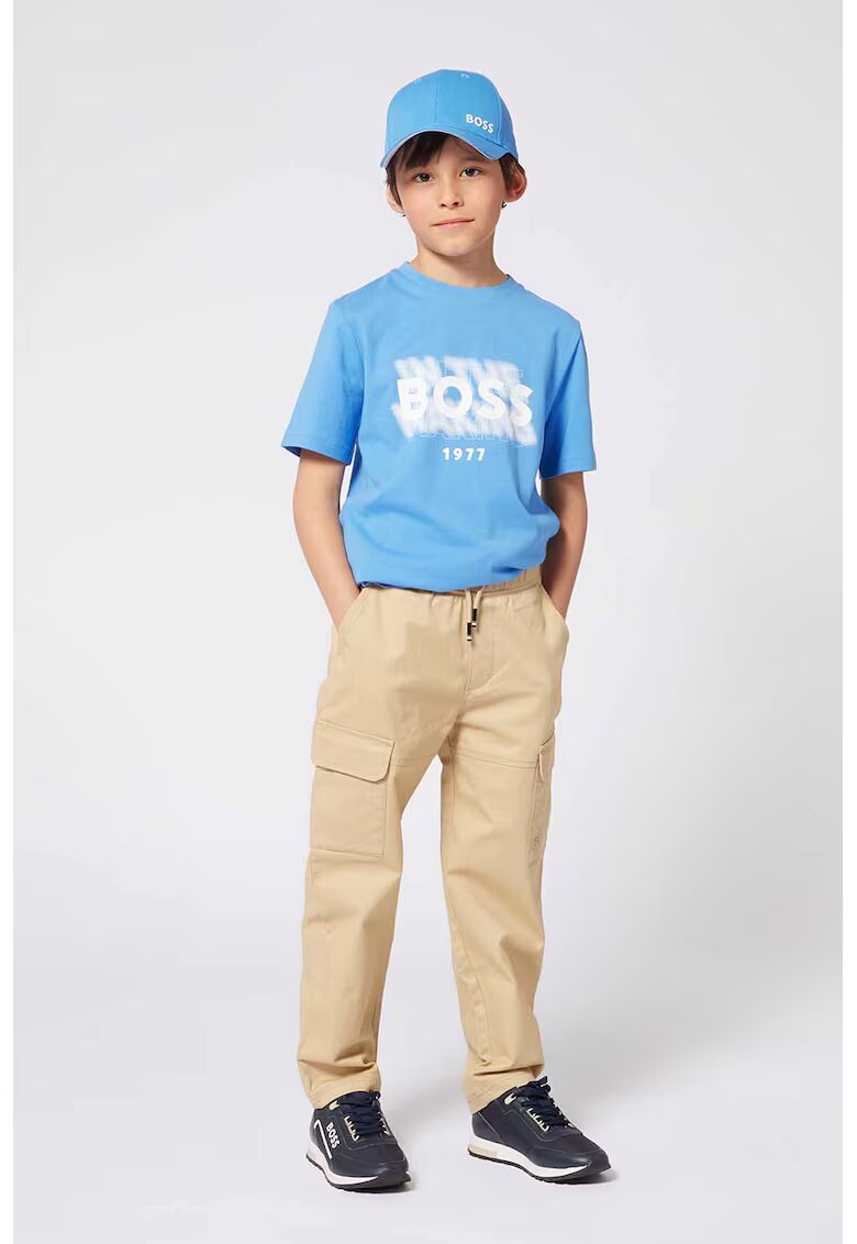 BOSS Kidswear Карго панталон с регулираща се талия