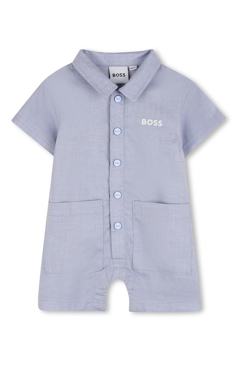 BOSS Kidswear Къс гащеризон с шапка Лавандула