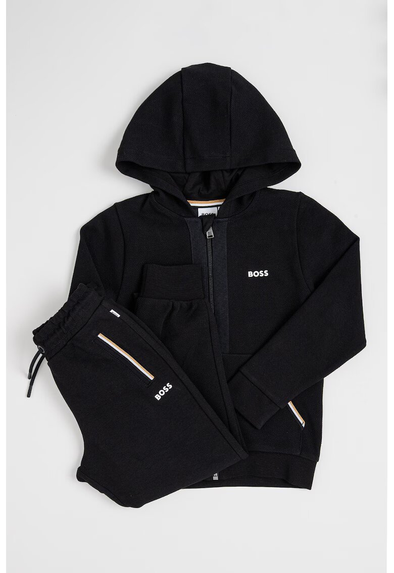 BOSS Kidswear Памучен спортен екип с лого