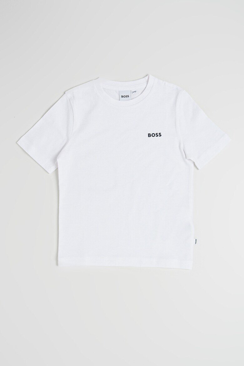 BOSS Kidswear Памучни тениски с лого 2 броя Бял/Черен