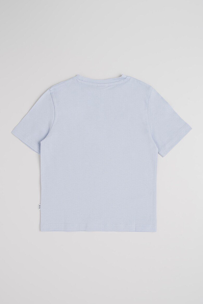 BOSS Kidswear Памучни тениски с лого 2 броя Бял/Пастелносин