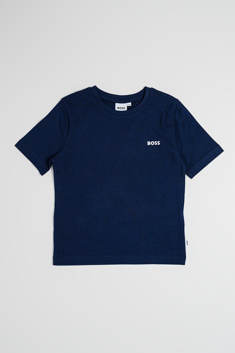 BOSS Kidswear Памучни тениски с лого 2 броя Бял/Тъмносин