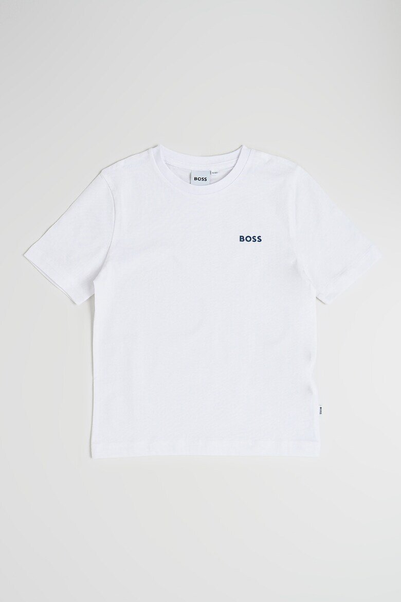BOSS Kidswear Памучни тениски с лого 2 броя Бял/Тъмносин