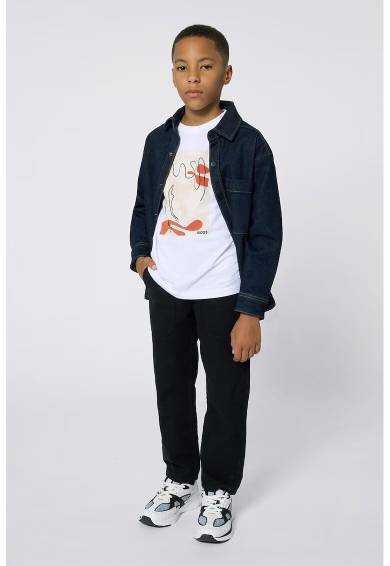 BOSS Kidswear Прави дънки с висока талия