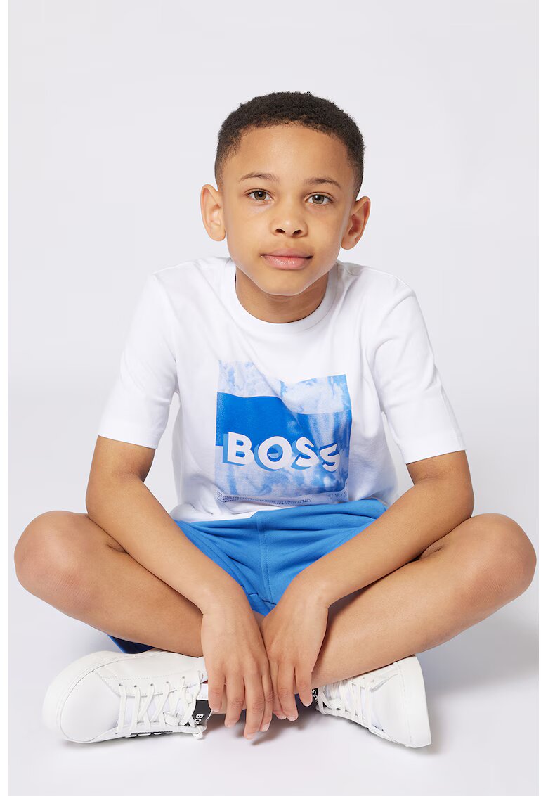 BOSS Kidswear Шорти с памук със скосени джобове