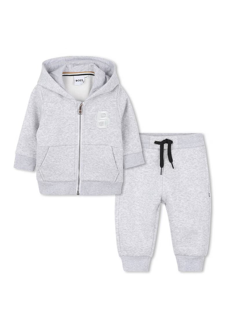 BOSS Kidswear Спортен екип с лого и цип