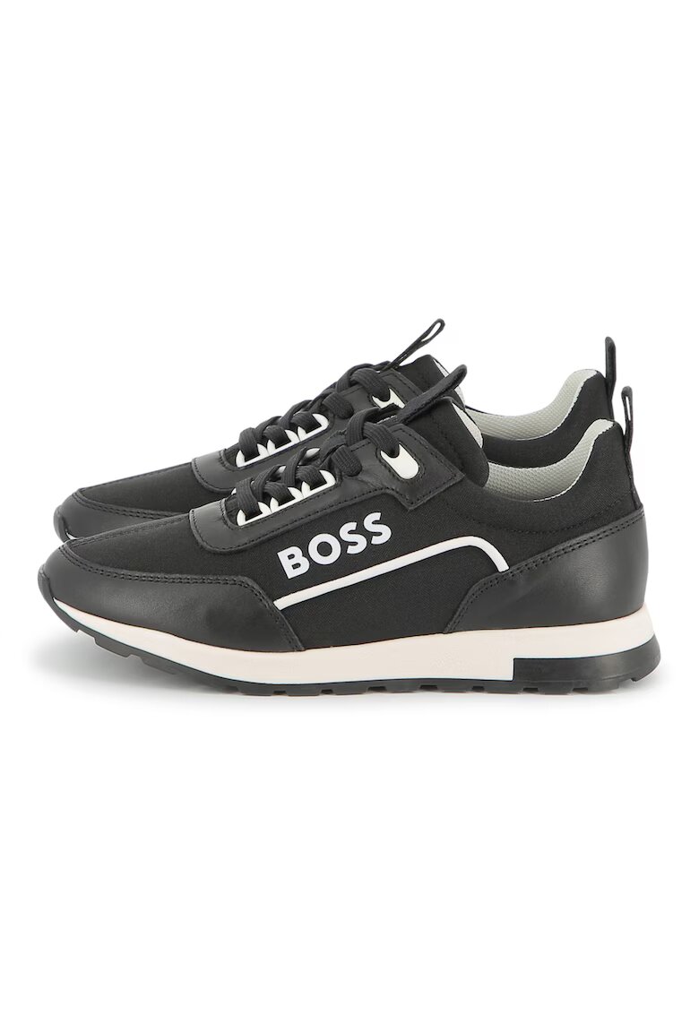 BOSS Kidswear Спортни обувки с кожа