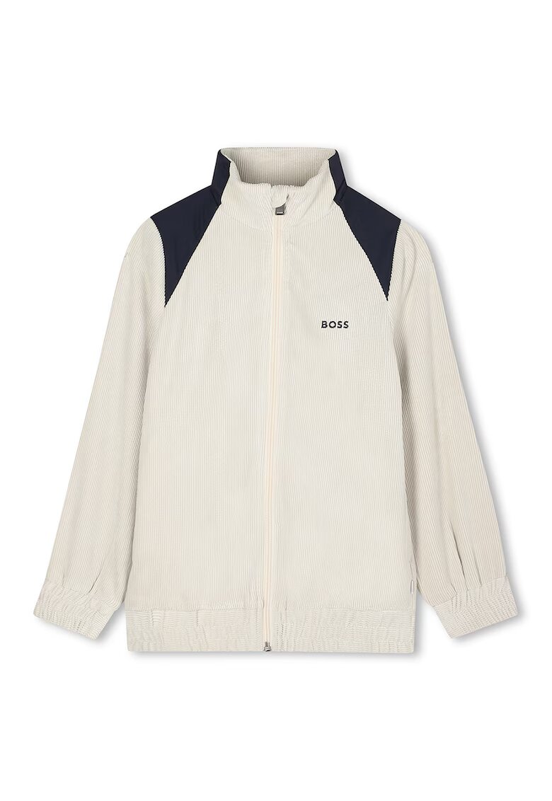 BOSS Kidswear Суитшърт с цип и лого