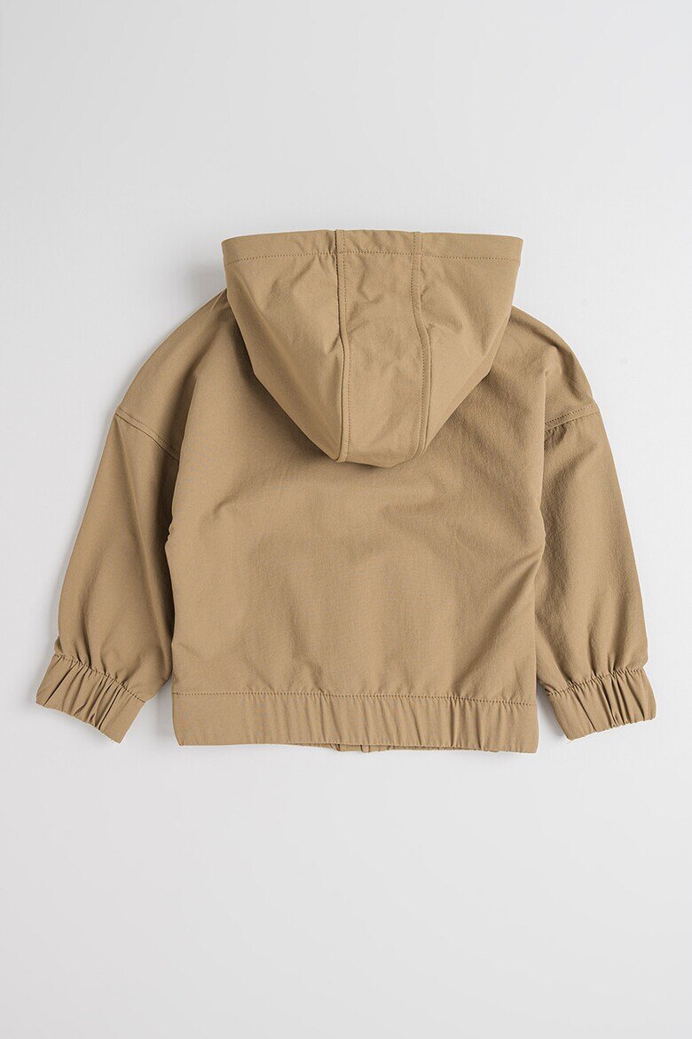BOSS Kidswear Яке с качулка и лого Камел