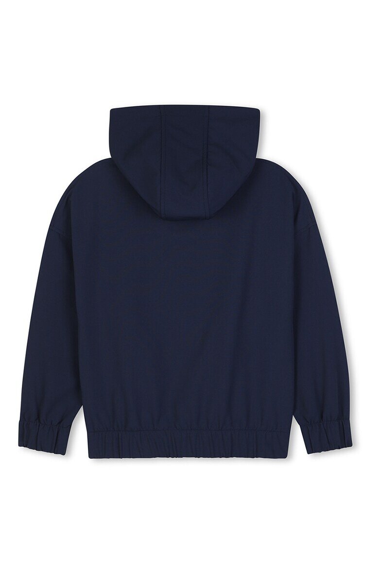 BOSS Kidswear Яке с качулка и лого Ултрамарин синьо