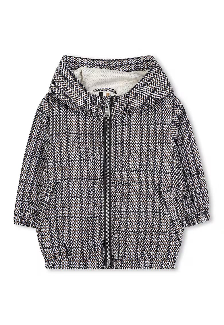 BOSS Kidswear Яке с цип и качулка