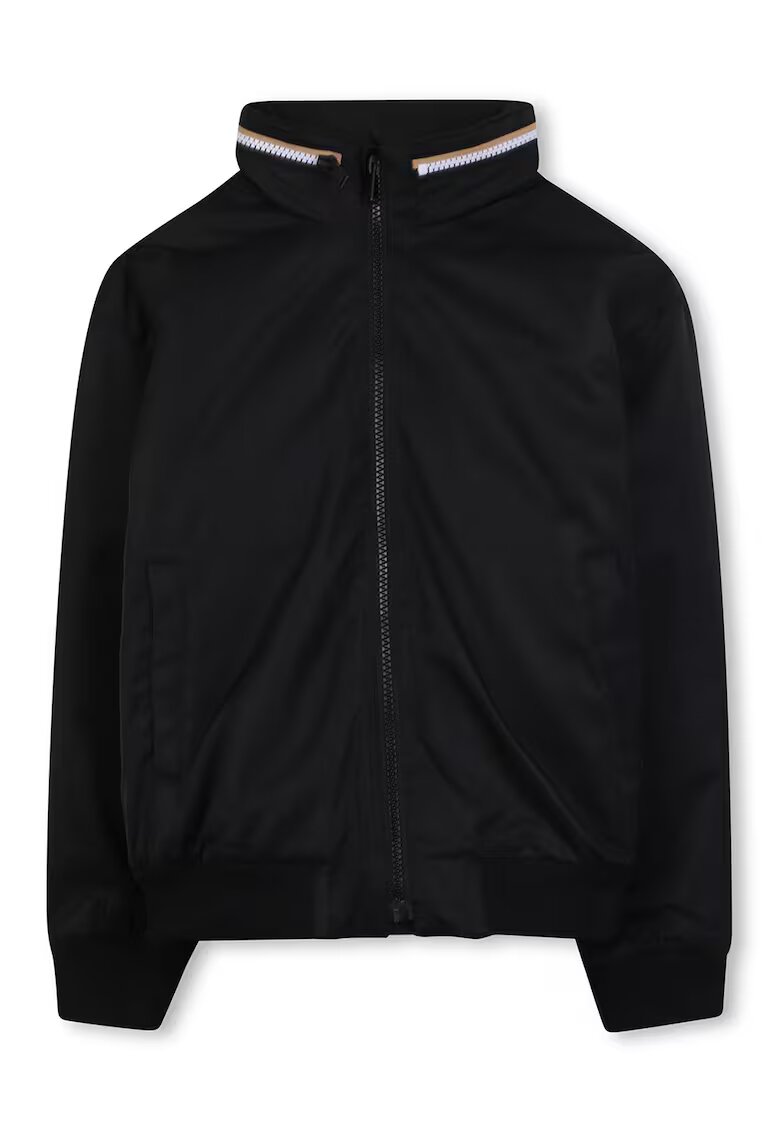 BOSS Kidswear Зимно яке с цип и скрита качулка