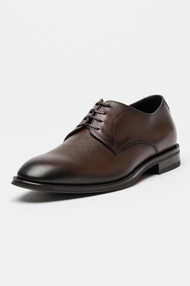 BOSS Кожени обувки Derek Derby Тъмнокафяв