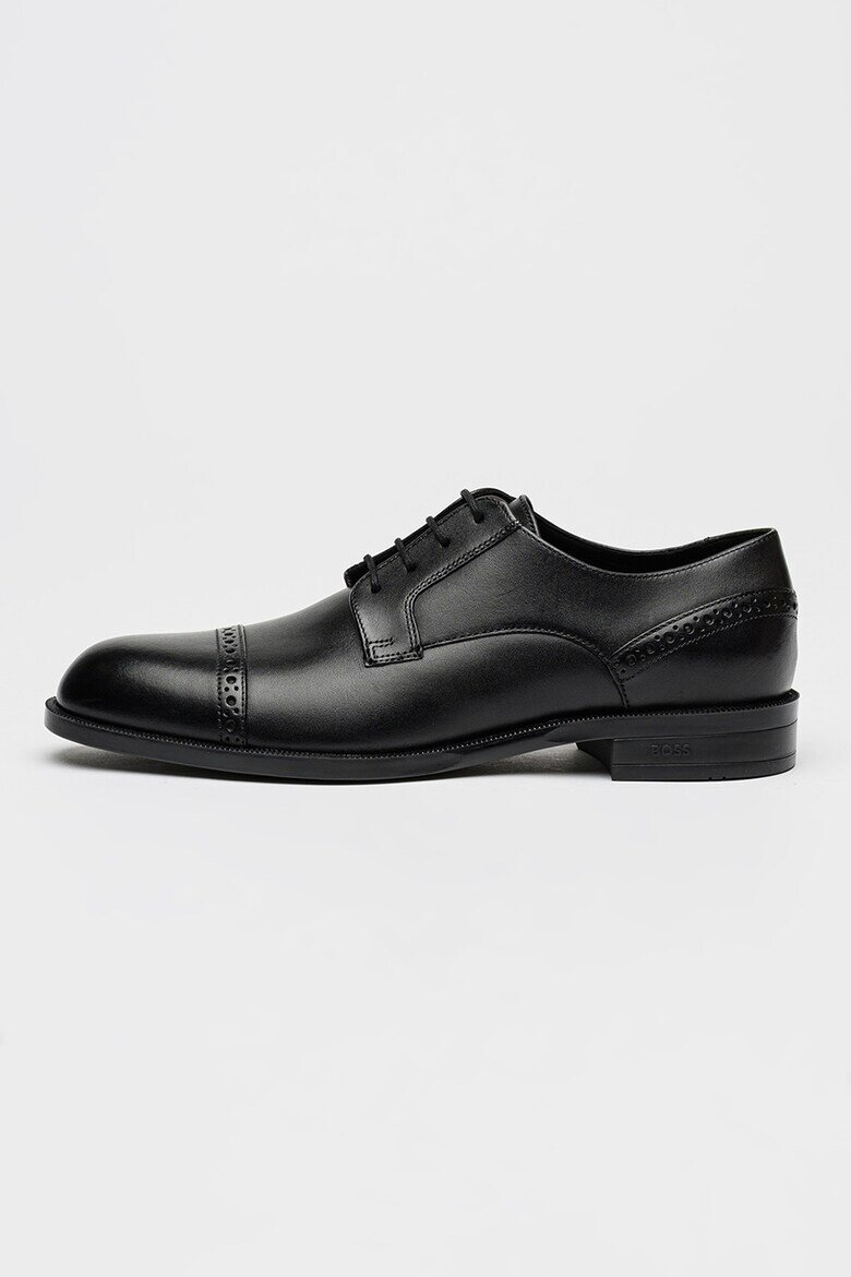 BOSS Кожени обувки Tayil Brogue Черен