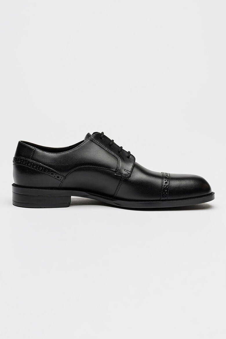 BOSS Кожени обувки Tayil Brogue Черен