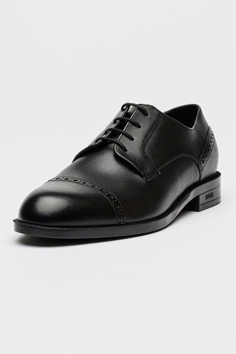 BOSS Кожени обувки Tayil Brogue Черен