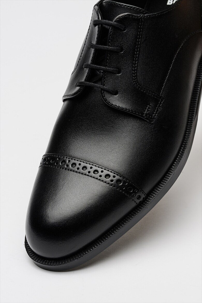 BOSS Кожени обувки Tayil Brogue Черен