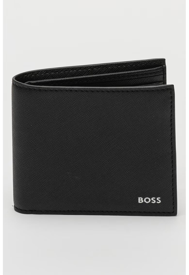 BOSS Портфейл Zair от кожа Сафиано с прегъване