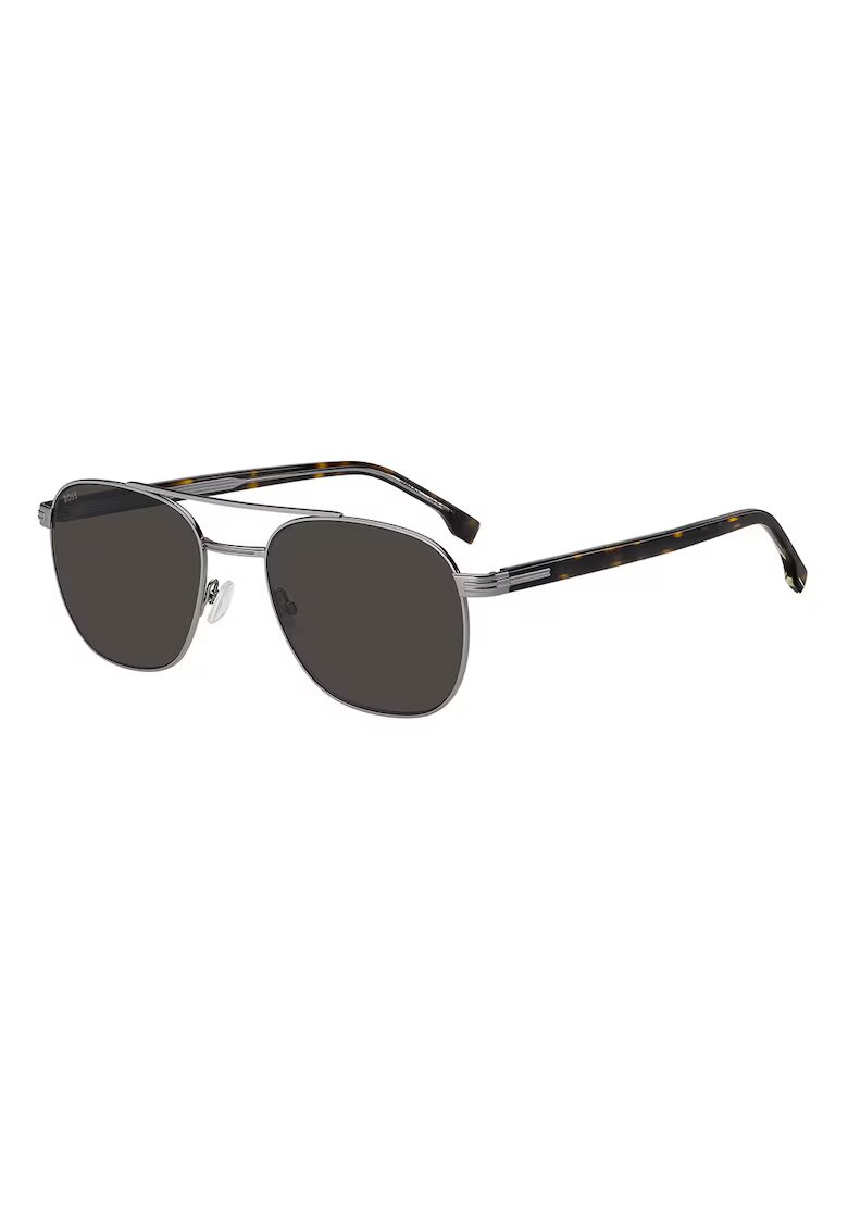 BOSS Слънчеви очила Aviator с лого - Кафяв/Сребрист
