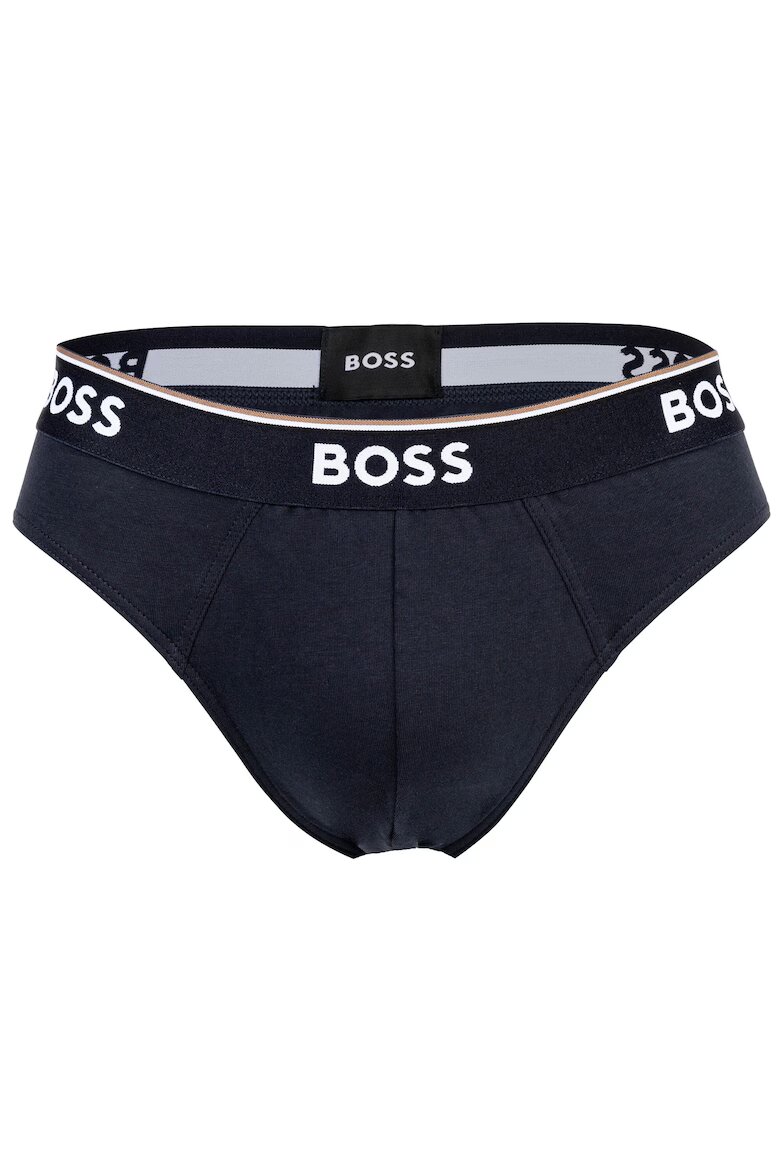 BOSS Слипове с лого - 3 чифта Черен