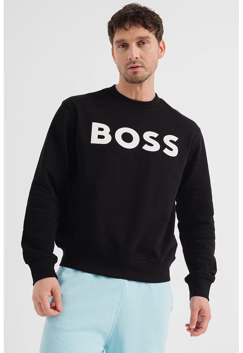 BOSS Свободен суитшърт Basic с гумирано лого