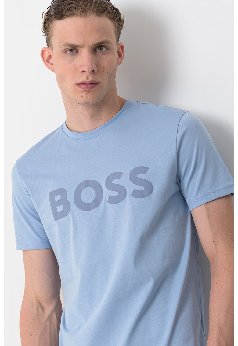 BOSS Тениска Thinking с гумирано лого