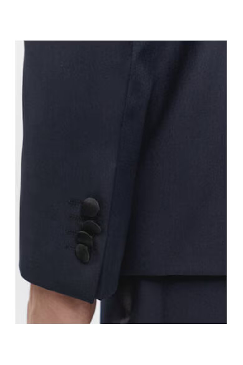 BOSS Яке за мъже H-HUGE-2PCS-TUX-224 вълнено тъмносиньо