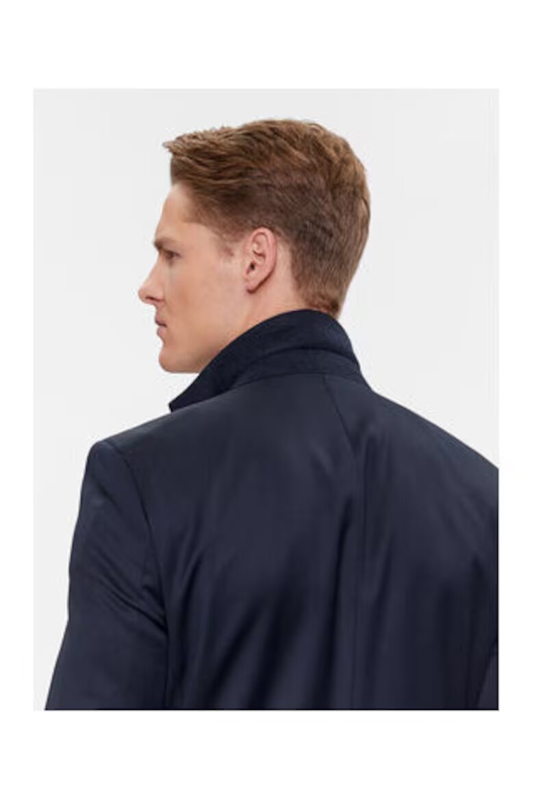 BOSS Яке за мъже H-HUGE-2PCS-TUX-224 вълнено тъмносиньо