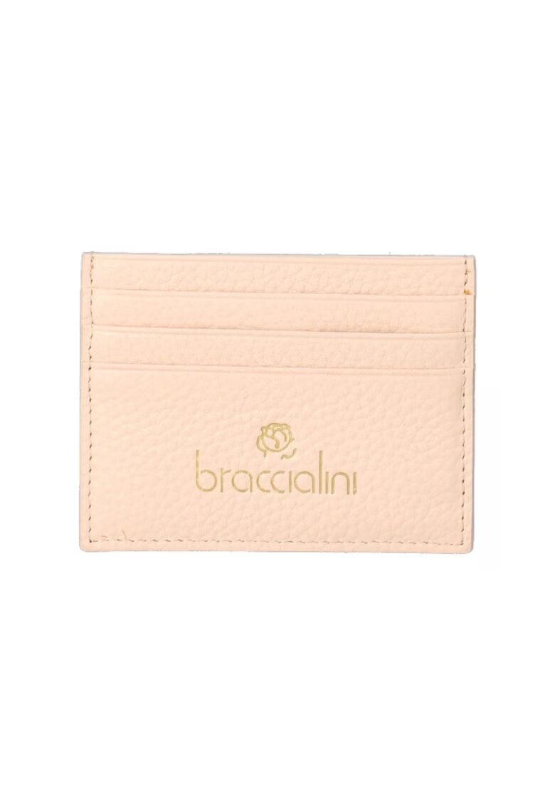 BRACCIALINI Кожен калъф за карти с лого - 35499 - - 8.5x11x1