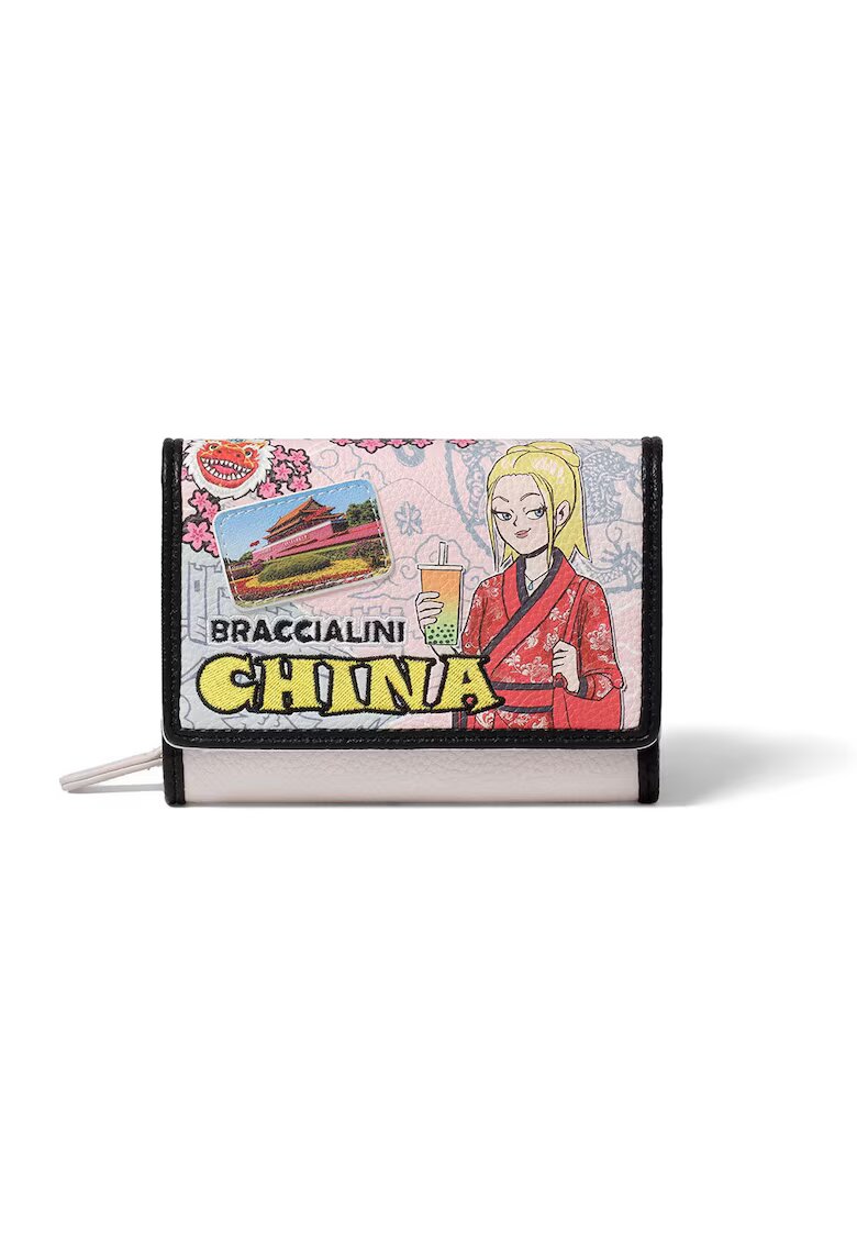 BRACCIALINI Портфейл с тройно прегъване