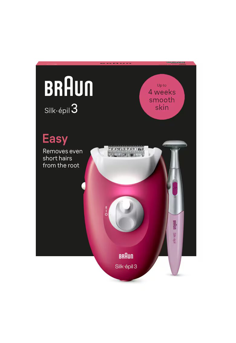 Braun Епилатор Silk-epil 3 - Тъмна фуксия