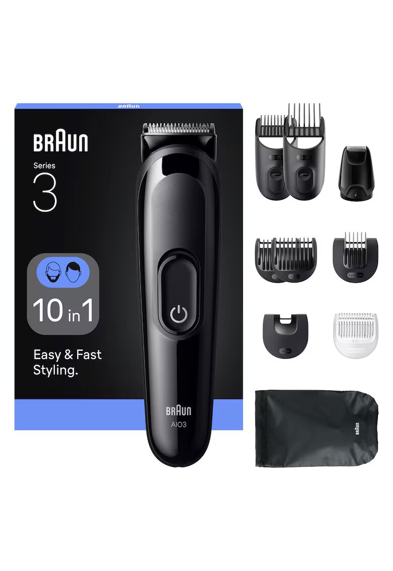 Braun Многофункционален тример All-in-One Series 3 - 8 в 1 - Черен