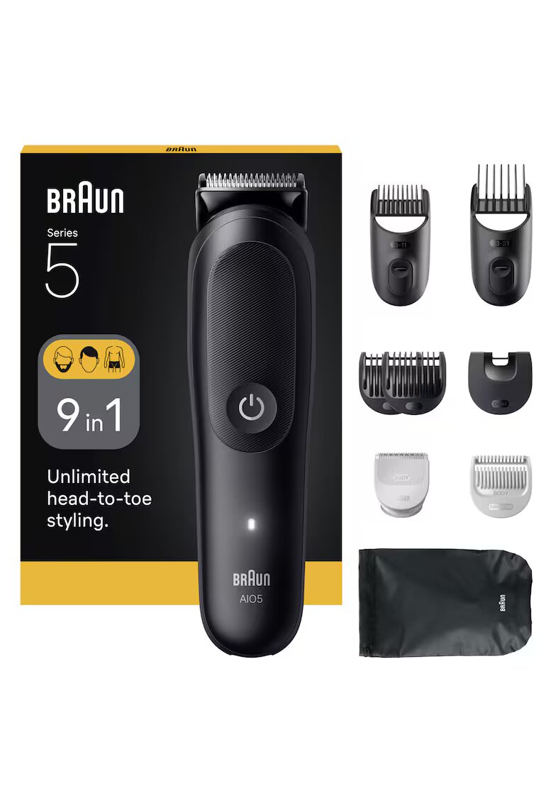 Braun Многофункционален тример All-in-One Series 5 AIO5520 - 7 в 1 - Матово черно