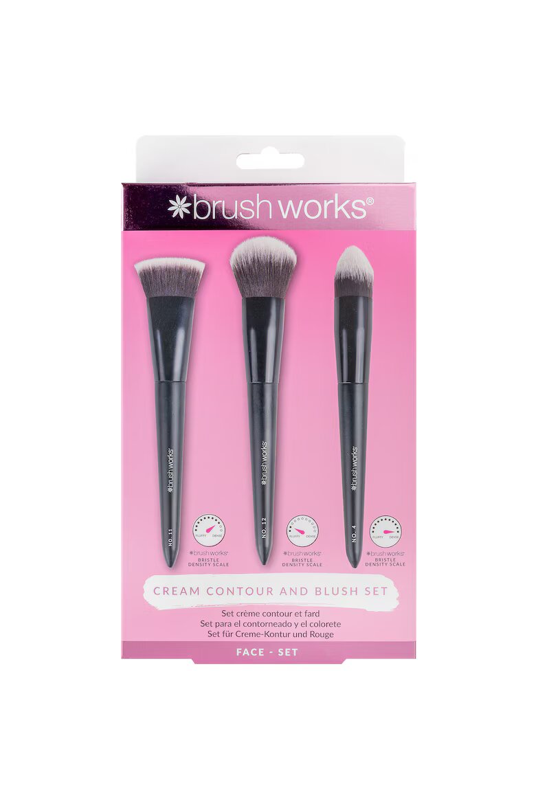 Brushworks Комплект четки Cream Contour & Blush