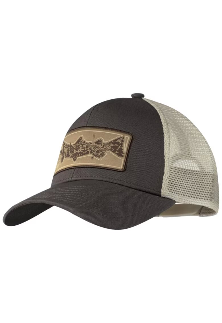 Buff Мъжка шапка Explore Trucker - памук - кафяв/бежов -