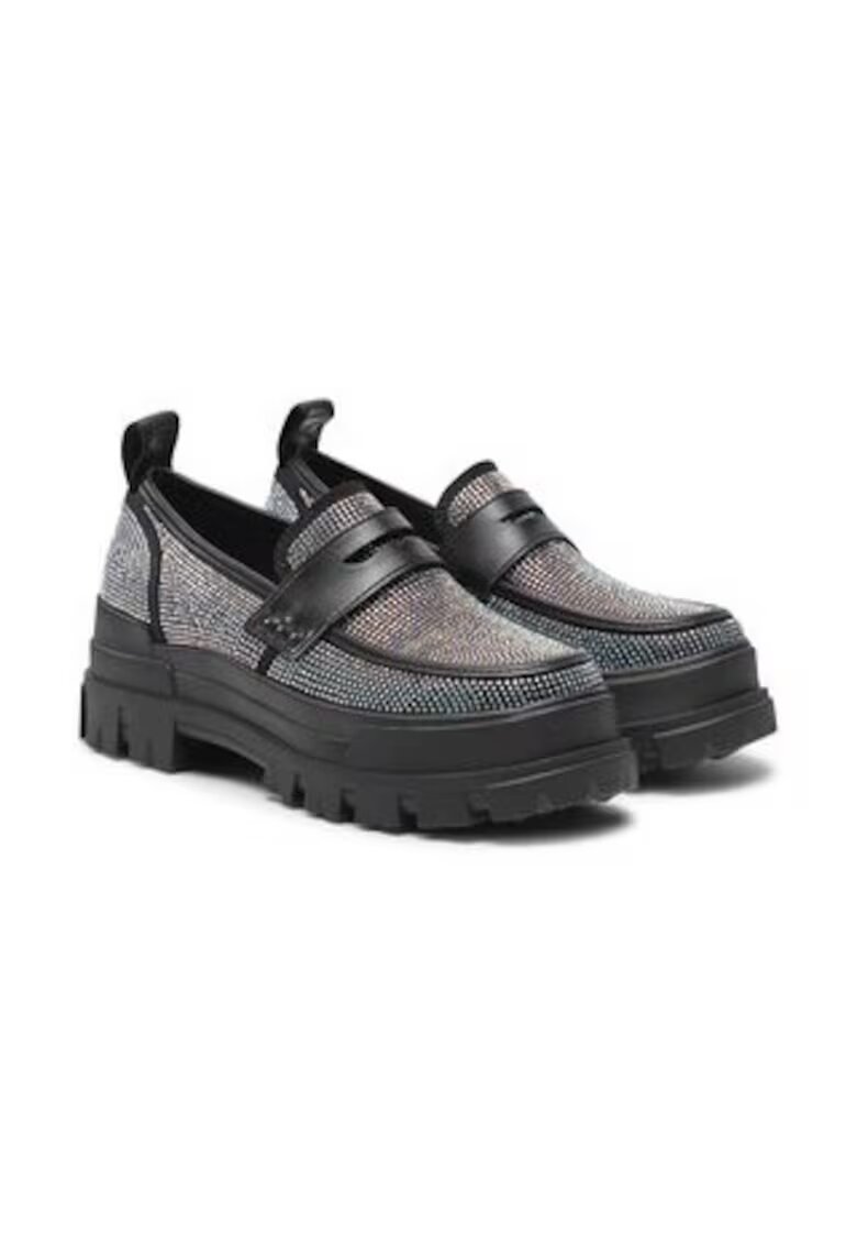 Buffalo Дамски мокасини - Aspha Loafer 1624064 - черни - текстил
