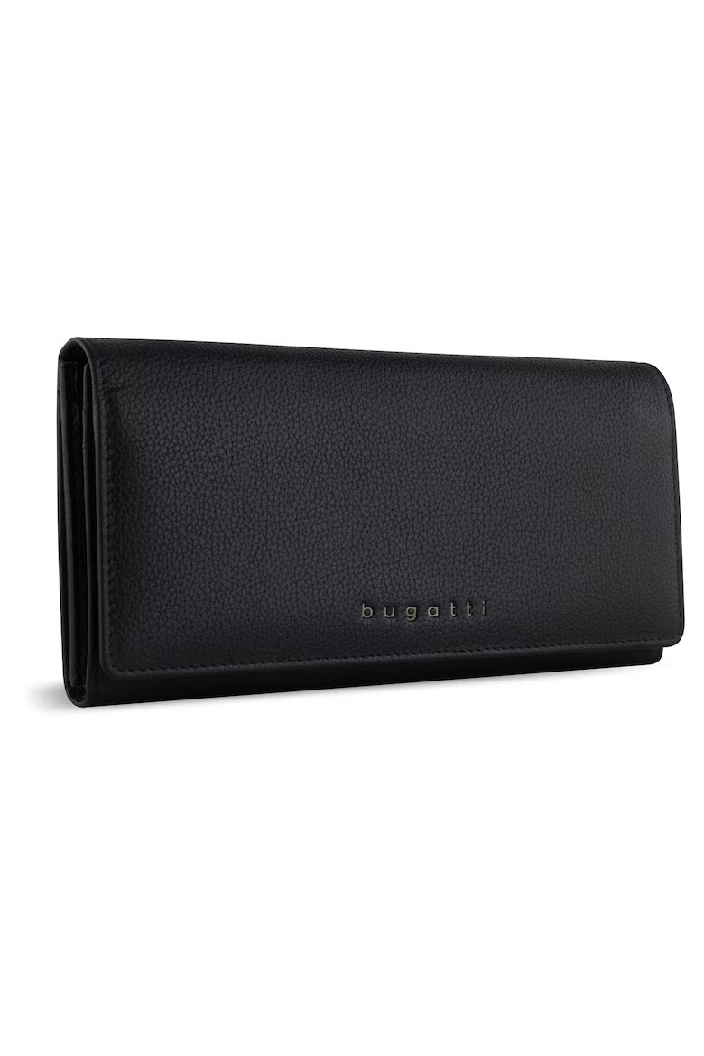 Bugatti Дамски портфейл Continental естествена кожа серия MIRA 491011 Черен