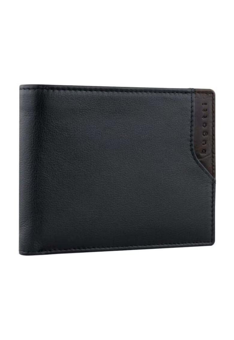 Bugatti Мъжки портфейл Corso Deluxe - 491651 - Черен