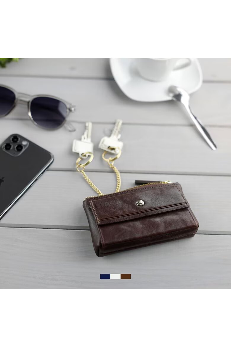 Bugatti Портфейл от естествена кожа Neaples кафяв 491360 11.5 x 3 x 7 cm