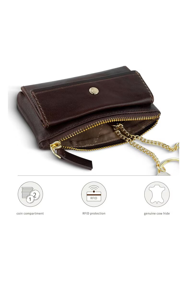 Bugatti Портфейл от естествена кожа Neaples кафяв 491360 11.5 x 3 x 7 cm