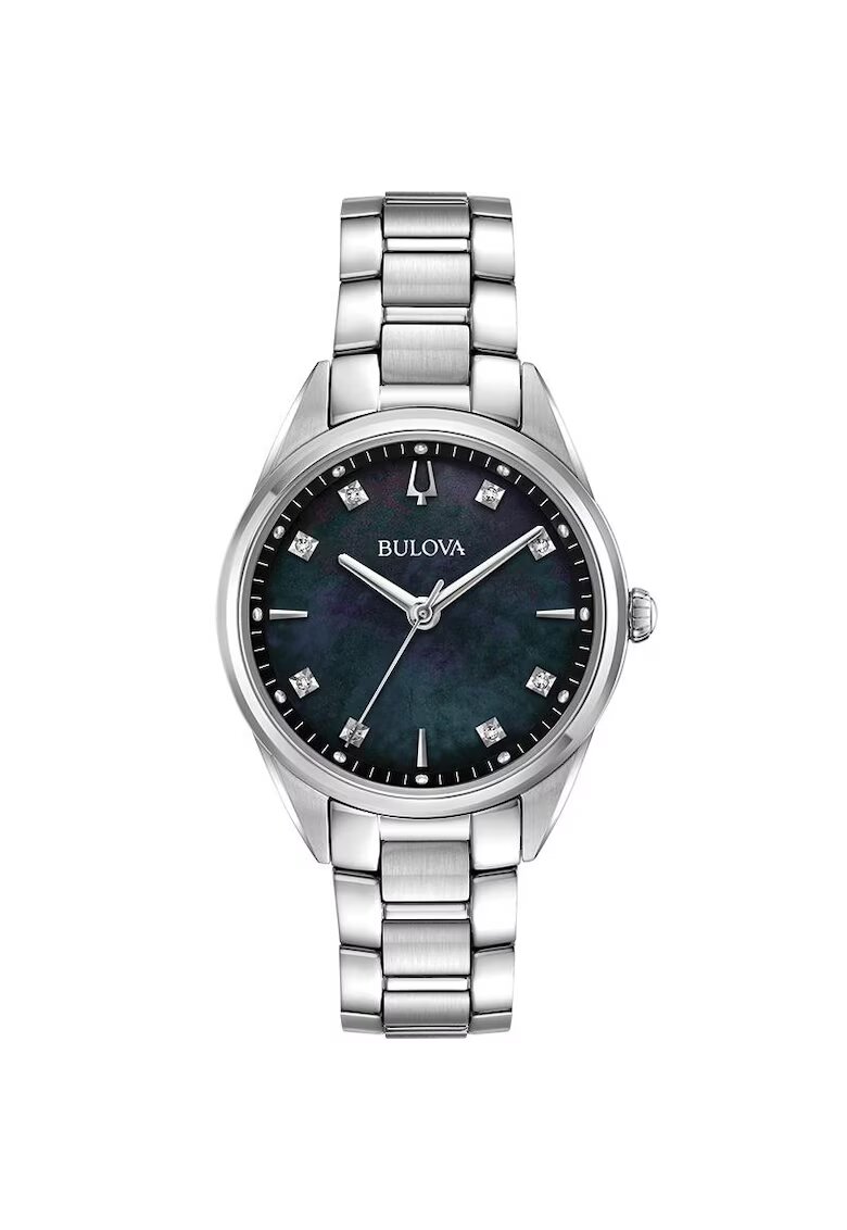 Bulova Дамски часовник 96P198 Quartz Сребрист