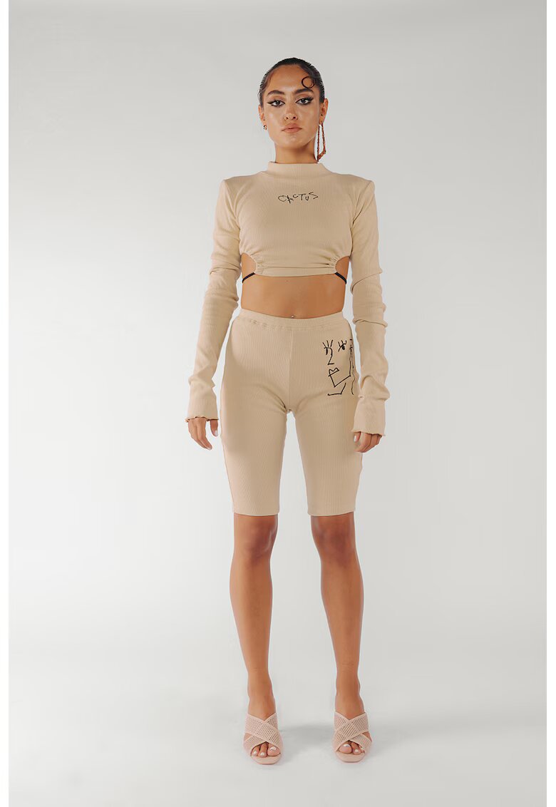Cactus the Brand Памучен клин с висока талия