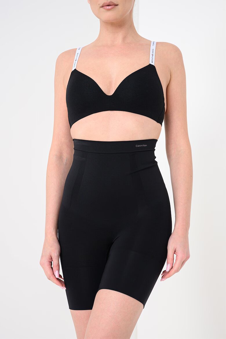CALVIN KLEIN Безшевен клин с висока талия Черен