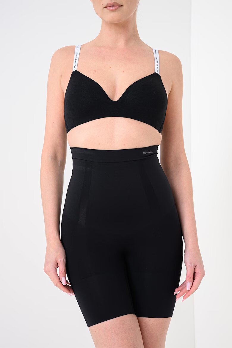CALVIN KLEIN Безшевен клин с висока талия Черен
