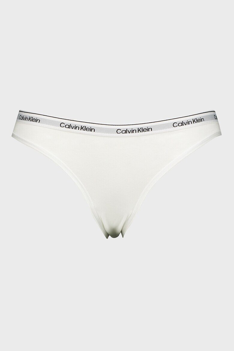 CALVIN KLEIN Бикини с лого - 3 чифта Бял/Черен/Тюркоаз